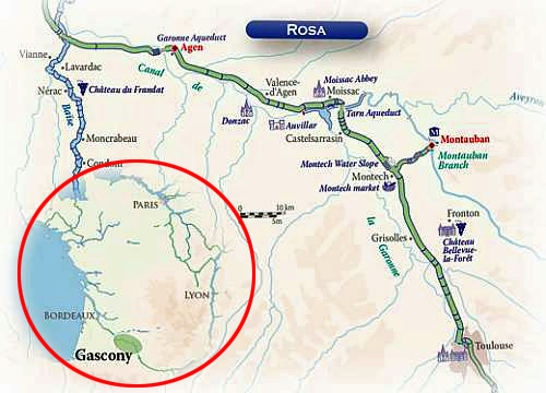 Mapa del Itinerario (Canal de Garonne) CRUCEROS FLUVIALES CANALES DE FRANCIA CANAL DE GARONNE ROSA HOTEL BARGE DESCUENTOS OFERTAS CRUCEROS EN FAMILIA CRUCEROS EN GRUPO ALQUILER CHARTER DE CRUCEROS BARCOS PRIVADOS CRUCEROS SUR DE FRANCIA MAPA CANAL DE GARONNE